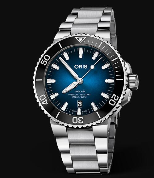 Review Oris Aquis CLIPPERTON LIMITED EDITION 43.5mm 01 733 7730 4185-Set MB Replica Watch - Click Image to Close